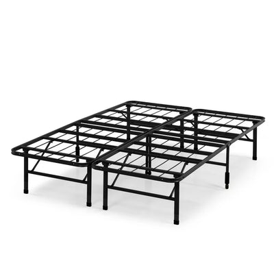 Zinus 14" Black Metal SmartBase® Tool-Free Assembly Mattress Foundation, Queen**New in box**