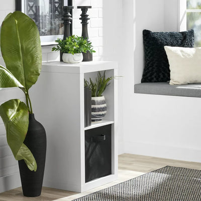 Better Homes & Gardens 2-Cube Storage Organizer, White Texture**New in box**