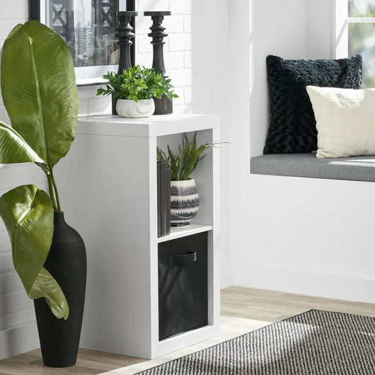 Better Homes & Gardens 2-Cube Storage Organizer, White Texture**New in box**