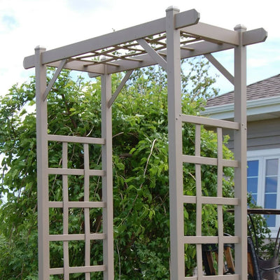 DuraTrel Elmwood 57" x 85" Mocha Vinyl Arbor**New in box**