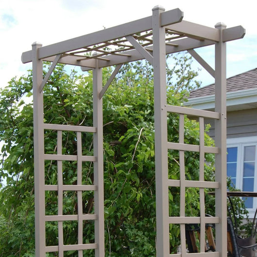DuraTrel Elmwood 57" x 85" Mocha Vinyl Arbor**New in box**