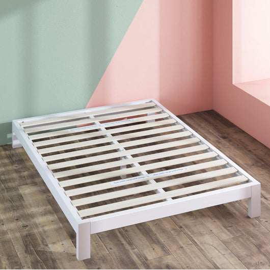 Zinus Arnav 10” White Metal Platform Bed Frame, Queen!! NEW IN BOX!!