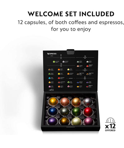 Nespresso BNV420TTN VertuoPlus Deluxe Espresso Machine by Breville, Titan- Very Lightly Used, Very Clean! (Missing 2 pods)