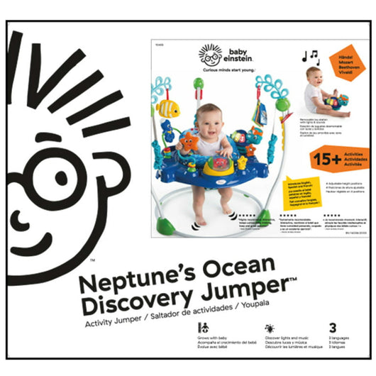 Baby Einstein Neptune's Ocean Discovery Activity Jumper, Ages 6 months +- new in box