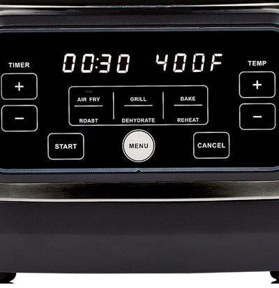 PowerXL Grill Air Fryer Home, Black, 5.5 Quart- Lightly Used, Very Clean, Tested and works great!!!!