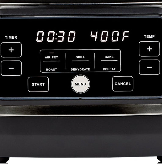 PowerXL Grill Air Fryer Home, Black, 5.5 Quart- Lightly Used, Very Clean, Tested and works great!!!!