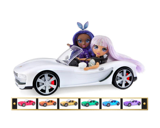 Rainbow High Color Change Car - Convertible Vehicle, 8-In-1 Light-Up, Multicolor, Fits 2 Fashion Dolls- Great Toy Gift for Girls Ages 6-12+- NEW IN BOX!!