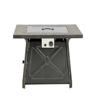 Hampton Bay Crossridge 50,000 BTU Antique Bronze Finish Gas Fire Pit**New in Box**