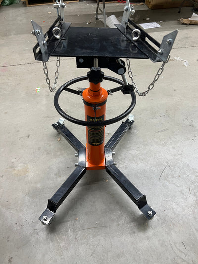 VEVOR Transmission Jack,1/2Ton/1100lbs Capacity Hydraulic Telescopic Transmission Jack, Orange!! NEW AND ASSEMBLED(SCRATCHED FROM SHIPPING)!!