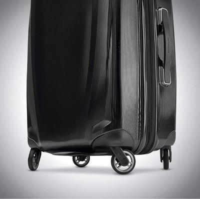 Samsonite Winfield 3 DLX Hardside Expandable Luggage with Spinners, Checked-Medium 25-Inch, Black!! NEW OUT OF BOX(DAMAGED FROM SHIPPING)!!