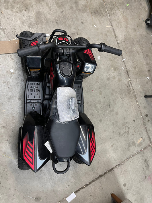 Pulse Performance Products, ATV Electric Quad, Ages 8+, 12V battery, 10 MPH, Puncture Proof Tires, hand Brake, 40 Min. Ride Time- new and assembled