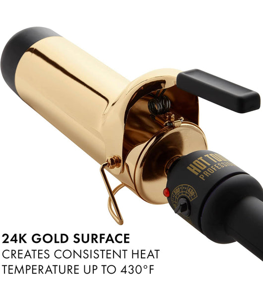 Hot Tools Pro Artist 24K Gold Jumbo Curling Iron | Long Lasting, Defined Curls (2 in)- Lightly Used, Very Clean!!!