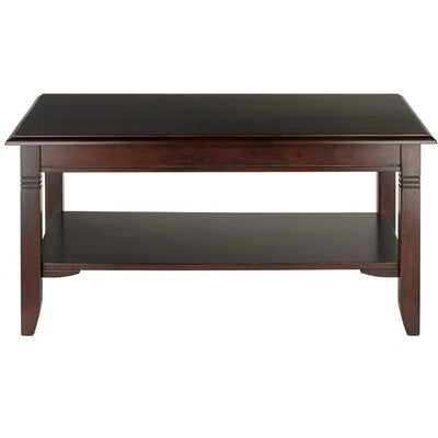 Winsome Wood Nolan Coffee Table, Cappuccino Finish**New in box**