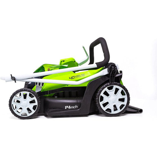 Greenworks 40V 14-inch Cordless Walk-Behind Lawn Mower with 4.0 Ah Battery and Charger**New in Box**