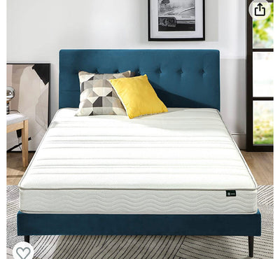 Zinus 6 Inch Foam and Spring Mattress / CertiPUR-US Certified Foams / Mattress-in-a-Box, Full (Off-White)- new in box