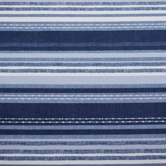 Gap Home Patchwork Stripe Reversible Organic Cotton Blend Comforter Set, Twin, Blue, 2-Pieces- NEW IN BAG!!!