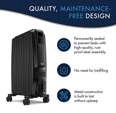 De'Longhi Oil-Filled Radiator Space Heater- NEW IN BOX!!!