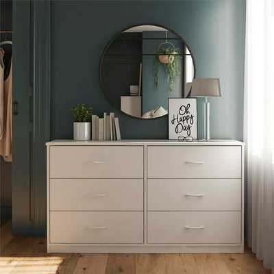 Mainstays Classic 6 Drawer Dresser, White! (New In The Box)