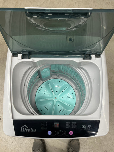 LifePlus Portable Washing Machine, 12Lbs Capacity Portable Washer with Drain Pump, Faucet Adaptor, 1.8 Cu.ft Full-automatic Compact Laundry Washer for Apartment, Dorm, Rvs- Used, Tested and Works Great!!!