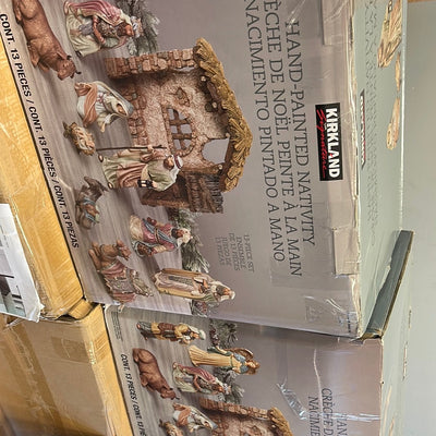 SALVAGE SPECIAL!!!     Kirkland Signature Nativity Set, 13-Piece Set- SALVAGE SPECIAL