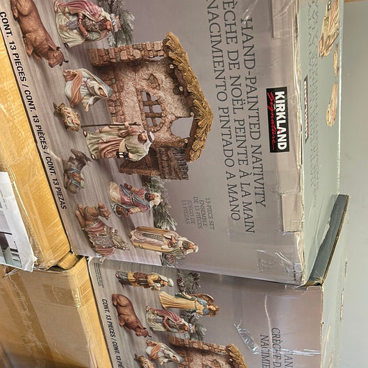 SALVAGE SPECIAL!!!     Kirkland Signature Nativity Set, 13-Piece Set- SALVAGE SPECIAL