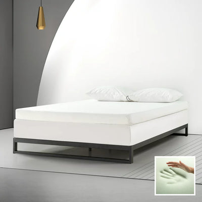 Spa Sensations by Zinus 4" Memory Foam Mattress TOPPER With Theratouch, Twin**New in box**
