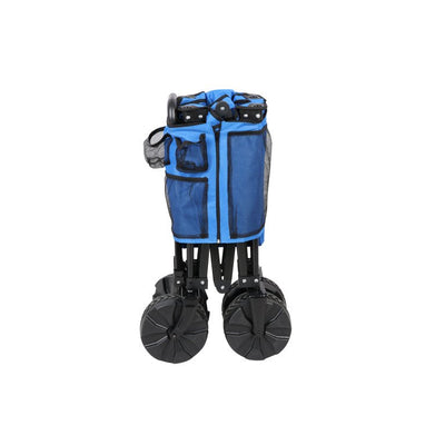 Ozark Trail Camping All-terrain Folding Wagon with Oversized Wheels, Blue**New**