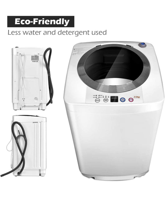 Giantex Portable Washing Machine, Full Automatic Washer and Dryer Combo, with Built-in Pump Drain 8 LBS Capacity Compact Laundry Washer Spinner for Apartment RV Dorm- new / scratch and dents