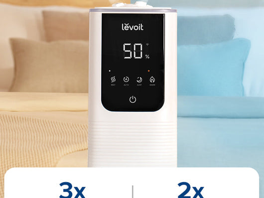 LEVOIT OasisMist Smart Cool and Warm Mist Humidifiers for Bedroom Large Room Home, Auto Customized Humidity, Ultrasonic Top Fill Oil Diffuser for Baby and Plants, Quiet, 4.5L, White**New in box**