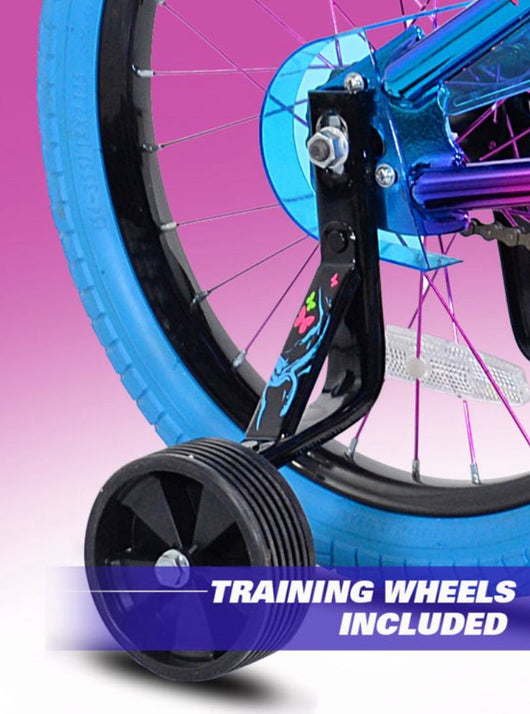 Genesis 18 In. Illusion Girl's Bike, Blue/Purple- NEW AND ASSEMBLED!!!!