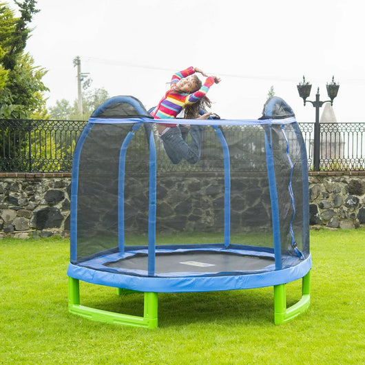 Bounce Pro 7-Foot My First Trampoline Hexagon (Ages 3-10) for Kids, Blue/Green!

-Brand new in the box 