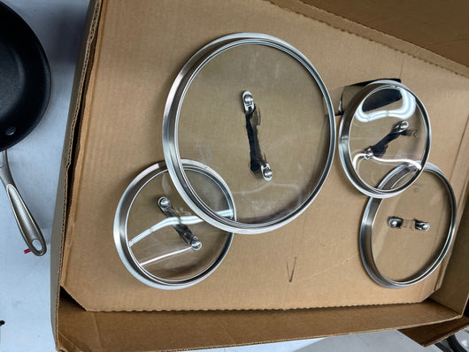 Calphalon 13-piece Commercial Cookware Set- new in box - some pieces have minor rub marks from packaging