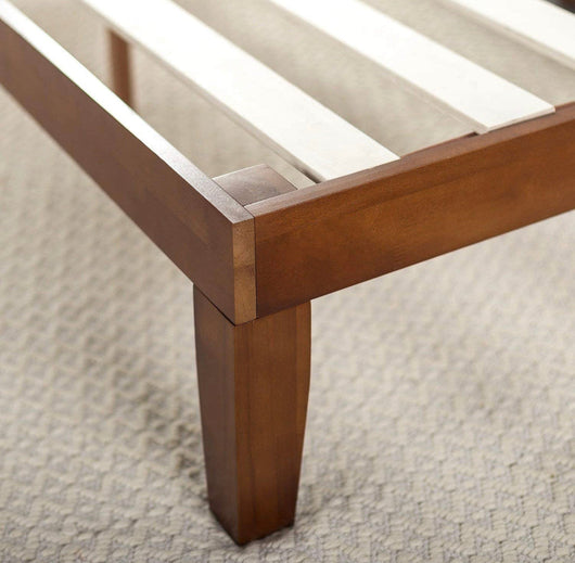 ZINUS Wen Wood Platform Bed Frame / Solid Wood Foundation / Wood Slat Support / No Box Spring Needed / Easy Assembly, Queen- NEW IN BOX!!!!