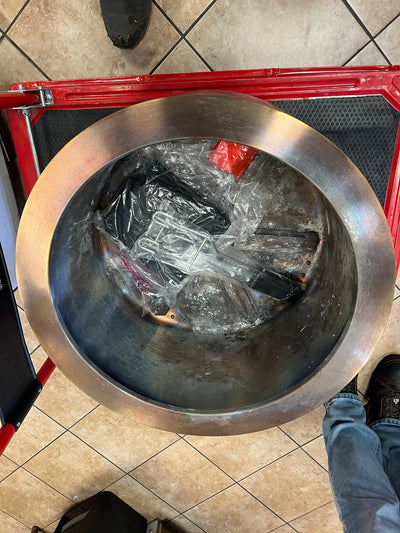 HotShot 22” Wood Burning Fire Pit!! USED - LIGHLTY DIRTY ON THE INSIDE - WORKS GREAT!!