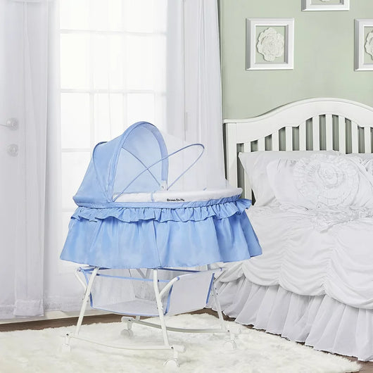 Dream On Me Lacy Portable 2-in-1 Bassinet and Cradle, Serenity**New in box**