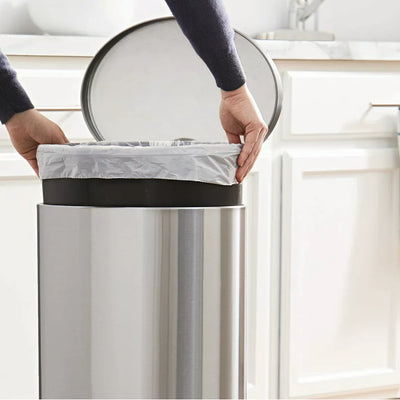 Better Homes & Gardens 7.9 gal Stainless Steel Oval Kitchen Garbage Can**New**