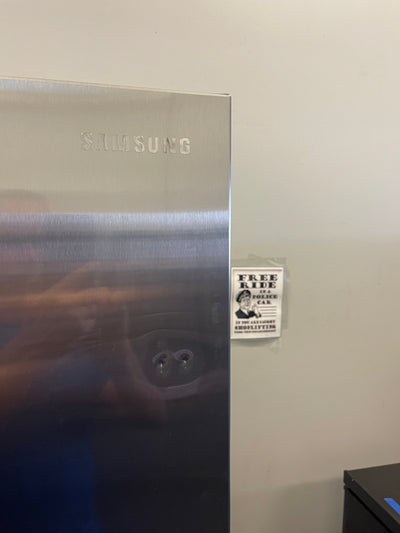 Samsung - 22 Cu. Ft. Side-by-Side Counter-Depth Refrigerator - Stainless steel- customer return from major department store - scratch and dent item