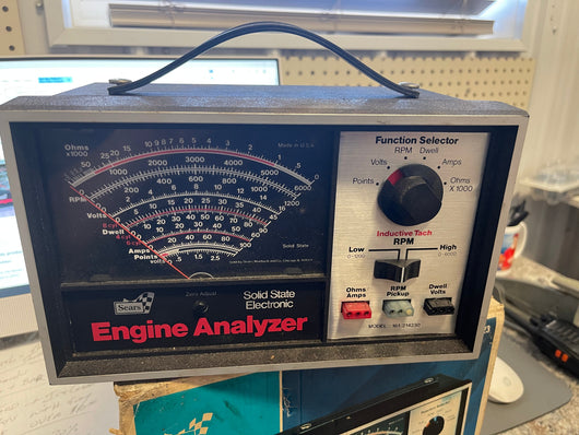 Sears engine analyzer - model 2821423 in original box with all accessories and users manual
