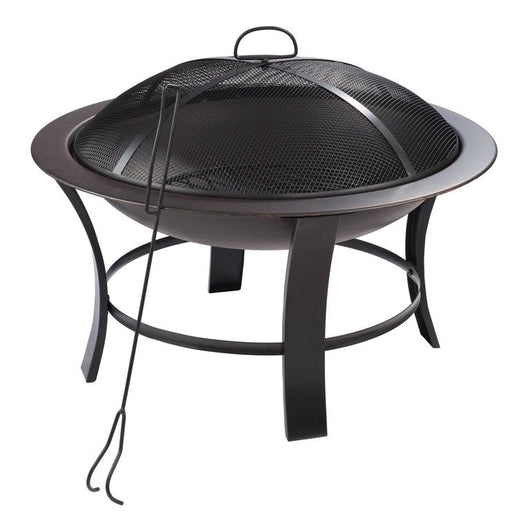 Mainstays 26" Metal Round Outdoor Wood-Burning Fire Pit!! NEW IN BOX, MINOR DENTS FROM SHIPPING!!