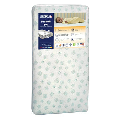 Kolcraft Pediatric 800 Extra Firm 5 Inch Crib & Toddler Mattress, 52x28, Aqua Sweet Dreams**New**