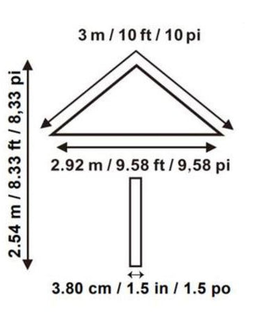 ProShade 10’ Market Umbrella w/ Gray pole, Mushroom Color!! NEW IN BOX!!