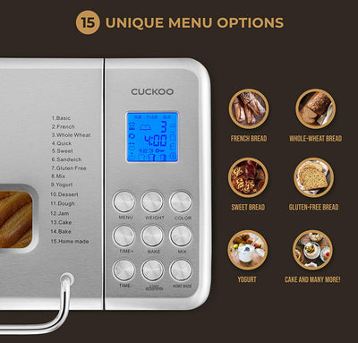 CUCKOO CBM-AAB101S Multi-Functional Bread Maker | Stainless Steel- NEW IN BOX!!!