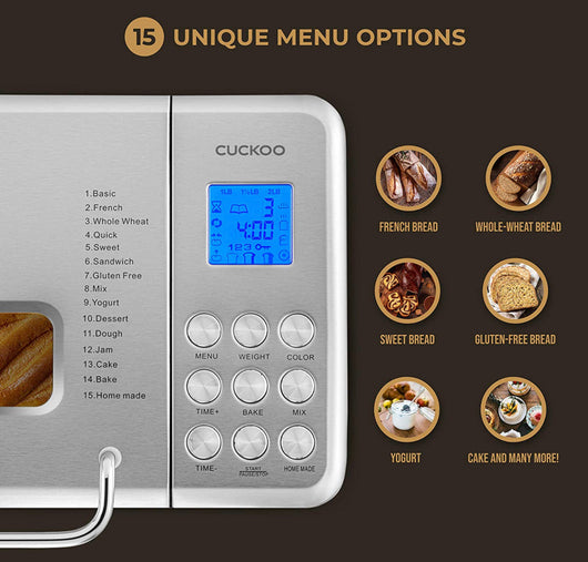 CUCKOO CBM-AAB101S Multi-Functional Bread Maker | Stainless Steel- NEW IN BOX!!!