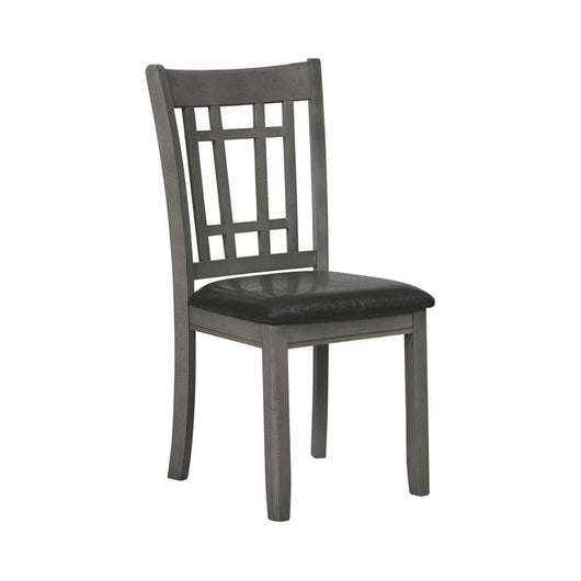Lavon Upholstered Dining Side Chairs Black and Medium Grey (Set of 6)**new in box**