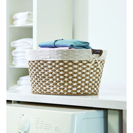 Better Homes & Gardens Seagrass Laundry Basket**New in box**
