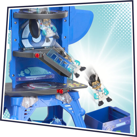 PJ Masks Deluxe Battle HQ Playset with Lights and Sounds, 2 Action Figures, Car Toy, Preschool Toys, Toys for 3 Year Old Boys and Girls and Up**New in box**