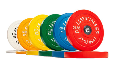 BalanceFrom Olympic Bumper Plate Weight Plate with Steel Hub, Color Coded, 370 lbs Set**New in boxes**