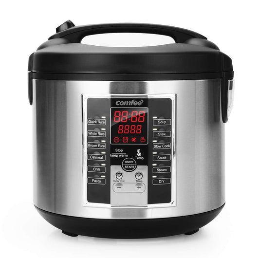 COMFEE' Rice Cooker, Slow Cooker, Steamer, Stewpot, Saute All in One (12 Digital Cooking Programs) Multi Cooker (5.2Qt ) Large Capacity, 24 Hours Preset & Instant Keep Warm**New in box**