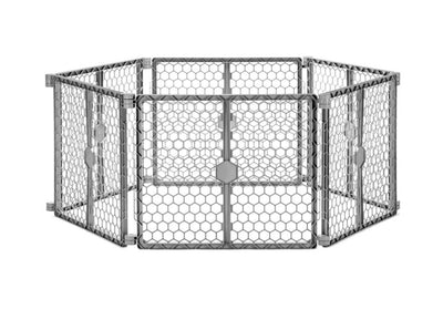Carlson Pet Products 2 in 1 Dog Gate and Pen, Gray, 192"L x 2"W x 26"H- NEW IN BOX!!!