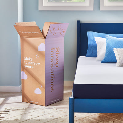 Sleep Innovations Marley 10 Inch Cooling Gel Memory Foam Mattress with Airflow Channel Foam for Breathability, Twin Size, Bed in a Box, Medium Firm Support**New in box**